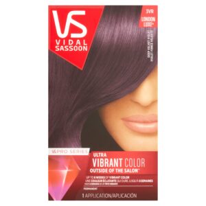 Vidal Sassoon Pro Series Ultra Vibrant Color 3VR Deep Velvet Violet Hair Color, 1 Application Hair Care
