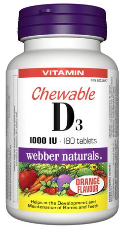 Webber Naturals Chewable Vitamin D3