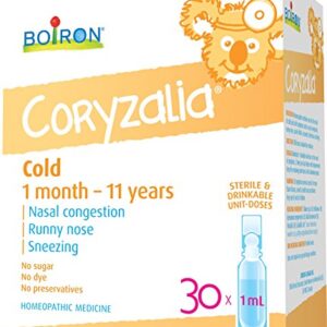 Boiron Coryzalia 30 Doses For Children Cough, Cold and Flu Treatments