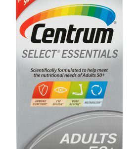Centrum Centrum Select Essentials Adults 50+ Multivitamin And Multimineral Supplement Tablets, 100 Count 100.0 Ea Vitamins And Minerals