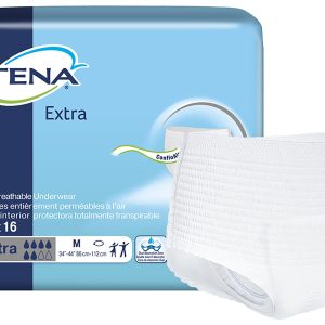 23223104 White Medium Tena Extra Adult Heavy Absorbent Underwear Incontinence