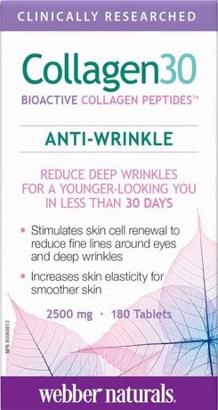Webber Collagen30 Bioactive Collagen Peptides 2500 Mg 180.0 Tab