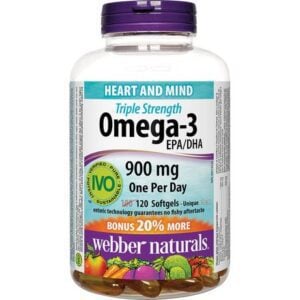 Webber Triple Strength Omega-3 900 Mg Epa/dha 120.0 Capsules