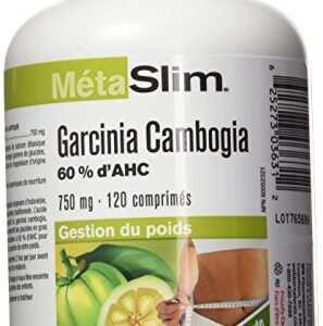 Metaslim Garcinia Cambogia 750mg, 120 Count Capsules Herbal And Natural