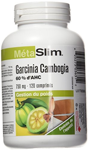 Metaslim Garcinia Cambogia 750mg, 120 Count Capsules