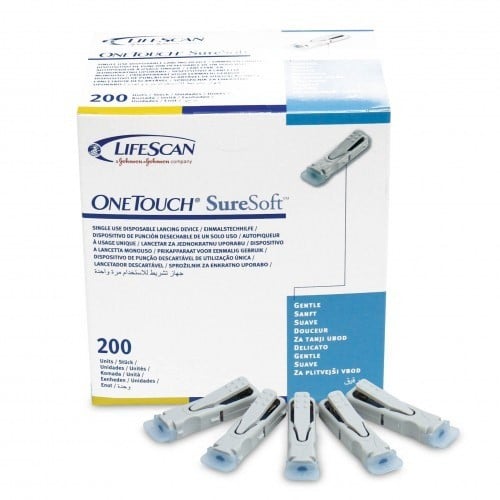 Suresoft Lancing Device Disposable 200 Pieces CTC Health