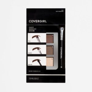 Covergirl Easy Breezy Brow Powder Kit Rich Brown Cosmetics