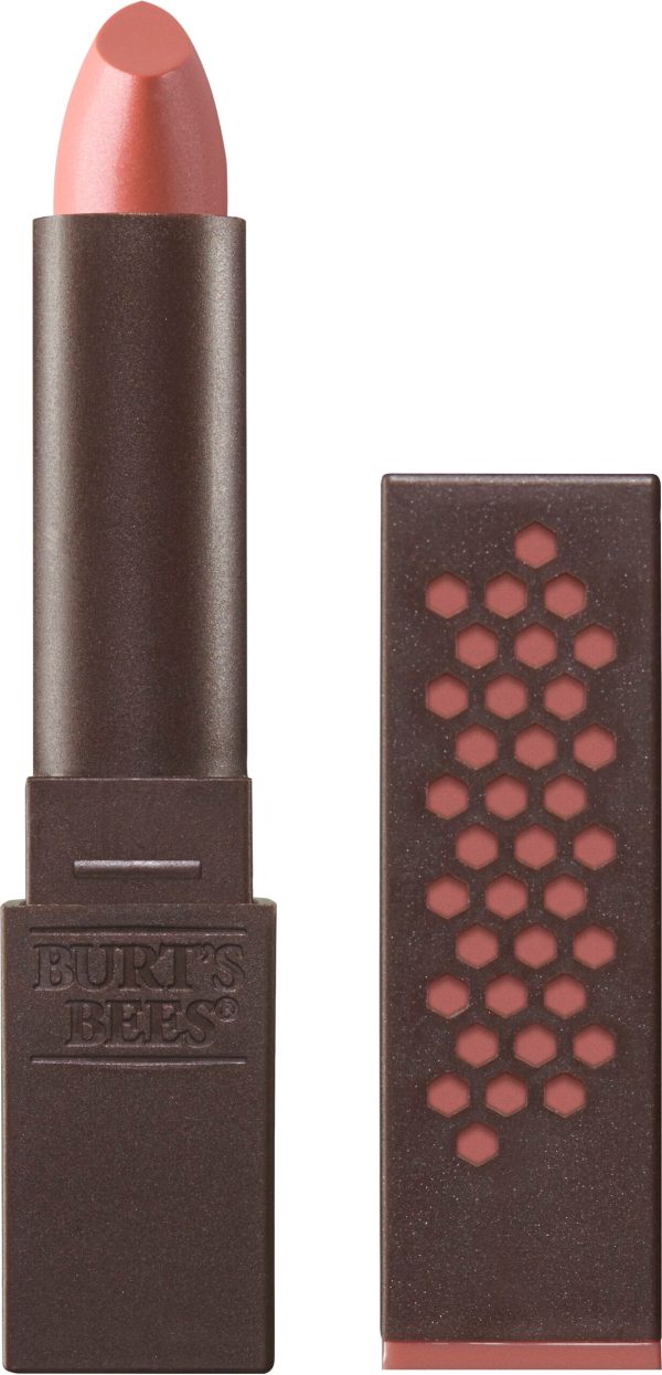 Burts Bees 100% Natural Glossy Lipstick, Peony Dew – 1 Tube Cosmetics