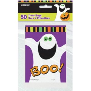 Pumpkin Boo Halloween Favor Bags, 50ct Confections