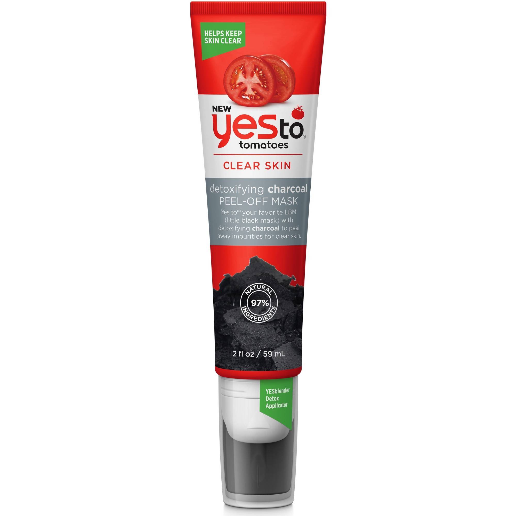 Yes To Tomatoes Detoxifying Charcoal Peel Off Mask Charcoal Face Mask 2 Oz