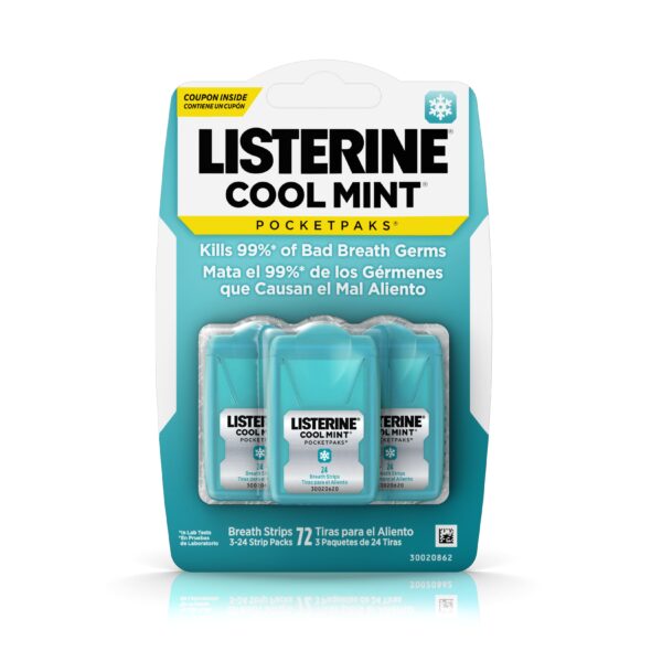 Listerine Pocketpaks Breath Strips Mouthwash and Oral Rinses