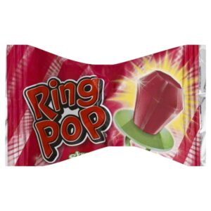 Ring Pop Individually Wrapped Candy Lollipop Suckers Assorted Flavors – 0.5 Oz Confections