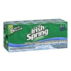Irish Spring Cool Scrub Bar Soap Hand And Body Soap