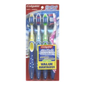 Colgate Maxfresh Toothbrush Value Pack, Soft Multi Coloured Adult Oral Hygiene
