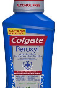 Colgate Colgate Peroxyl Mouth Sore Alcohol Free Oral Rinse, Mint, 237 Ml 237.0 Ml Mouthwash and Oral Rinses