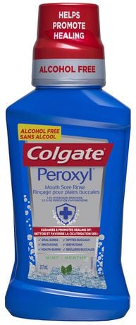Colgate Colgate Peroxyl Mouth Sore Alcohol Free Oral Rinse, Mint, 237 Ml 237.0 Ml