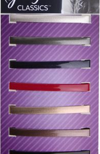 Goody Classics Metallic Glossed Barrettes – Assorted Multi Hair Accessories