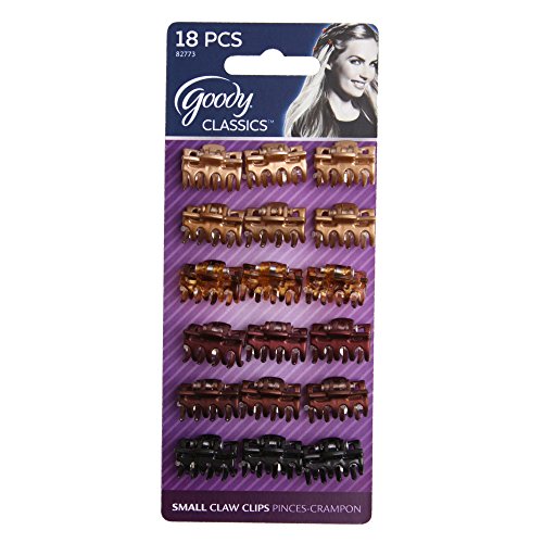 Goody Classics Claw Hair Clip, Mini Bow Tie, 18 On, 0.367 Ounce