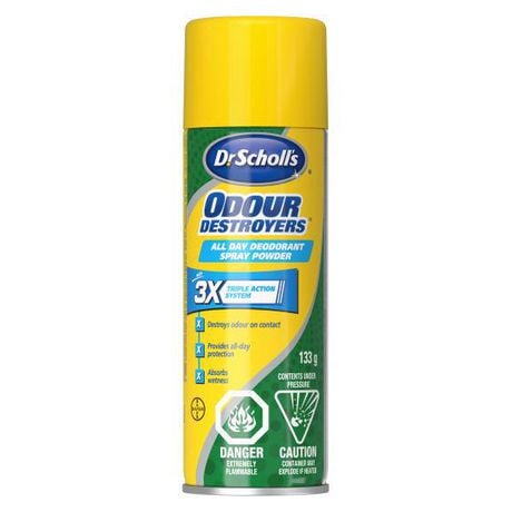 Dr Scholl's Odour Destroyers All Day Deodorant Spray Powder