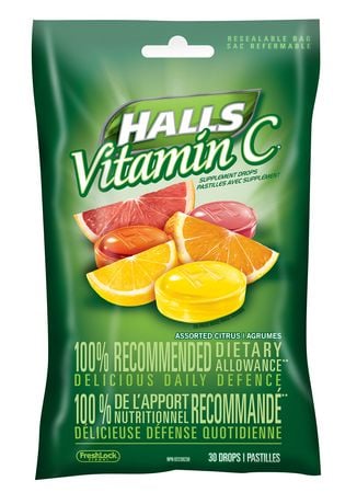 Halls Defense Assorted Citrus With Vitamin C