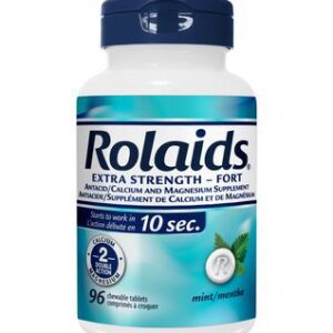 Rolaids Extra Strength Mint Flavoured Antacids 96.0 Tab Antacids / Laxatives