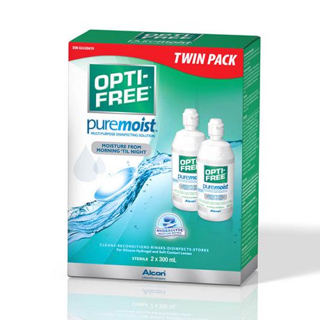 Opti-free Puremoist Evermoist Solution Twin Pack Contact Lens