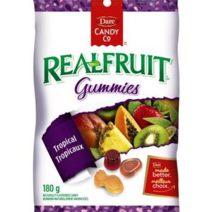 Real Fruit Gummies Dare Realfruit Gummies Tropical Candy Candy