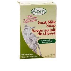 Alpen Secrets Goat Milk Fragrance Free Moisturizing Soap, 5 Oz Skin Care