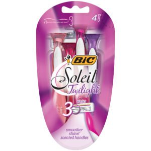 Bic Soleil Twilight Razors With Lavender Scented Handles Shaving Supplies