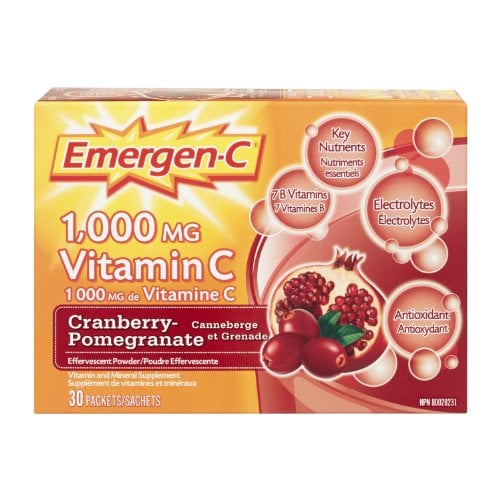 Emergen-c 1,000mg Vitamin C, Cranberry Pomegranate