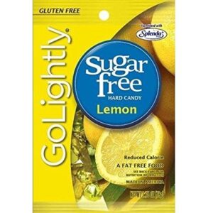 Go Lightly Sugar Free Hard Candy: Lemon  2.75 Oz Bags Diabetic