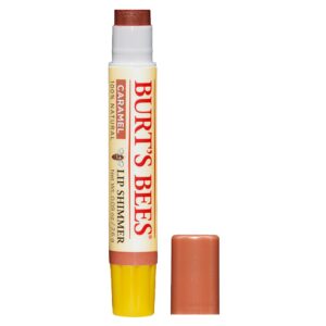 Burt’s Bees 100% Natural Moisturizing Lip Shimmer, Caramel – 1 Tube Cosmetics
