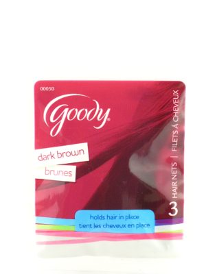 Goody Dark Brown Hair Nets - 3 Pcs.