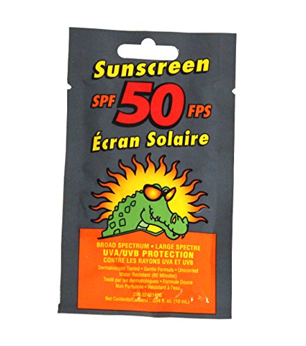 Croc Bloc 12315 SPF 50 Sunscreen, Croc Pac Broad Spectrum Individual Use, 10 ML Sun Care