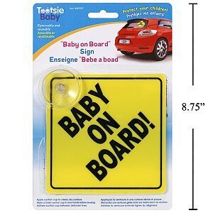 Signe De Bébé à Bord Avec Ventouse – Tootsie Baby Needs