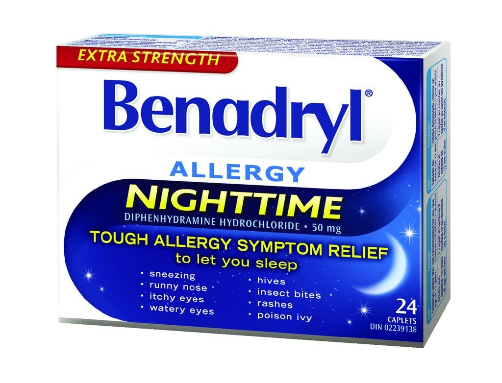 Benadryl Nighttime Allergy Caplets