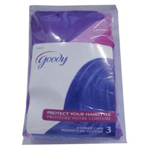 Goody 3 Pk Shower Caps Assorted Colors Styling Products, Brushes and Tools