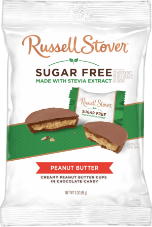 Russell Stover Sugar Free Peanut Butter Cups With Stevia, 3 Oz. Bag