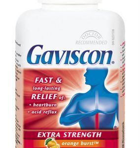 Gaviscon Gaviscon Extra Strength Chewable Foamtabs Orange Burst 60.0 Ea Antacids / Laxatives