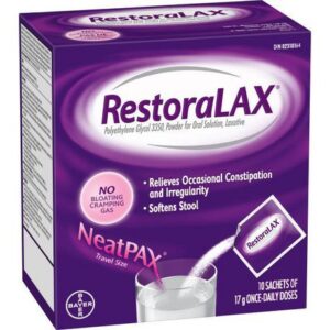 Restoralax Restoralax Powder Laxative, Effective Relief, No Taste, No Grit, No Gas, No Bloating, No Cramps, Convenient 10 Single Dose Sachets 10.0 Pk