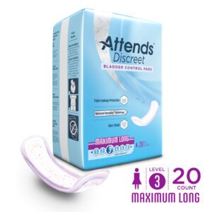 39163100 14.5 In. Discreet Adult Disposable Moderate-absorbent Bladder Control Pad Incontinence