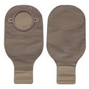 New Image 2-piece Drainable Pouch 2-3/4'' Flange, Integrated Closure, Beige, Box Of 10