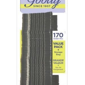 Goody Bobby Pins, Secure Hold Black Hair Pins, 170 Ct Hair Accessories