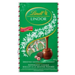 Lindt Lindor Peppermint Cookie Milk Chocolates Confections