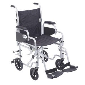 Drive Medical Poly-fly High Strength Lightweight Wheelchair / Transport Chair 18 Mobility Aids