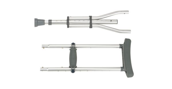 Knock Down Universal Aluminum Crutches, 1 Pair Mobility Aids