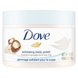 Dove Macadamia & Rice Milk Exfoliating Body Polish Skin Care