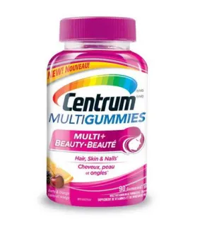 Centrum Centrum Multigummies Multi+beauty Multivitamin Supplement Gummies For Hair, Skin & Nails, 90 Count 90.0 Count