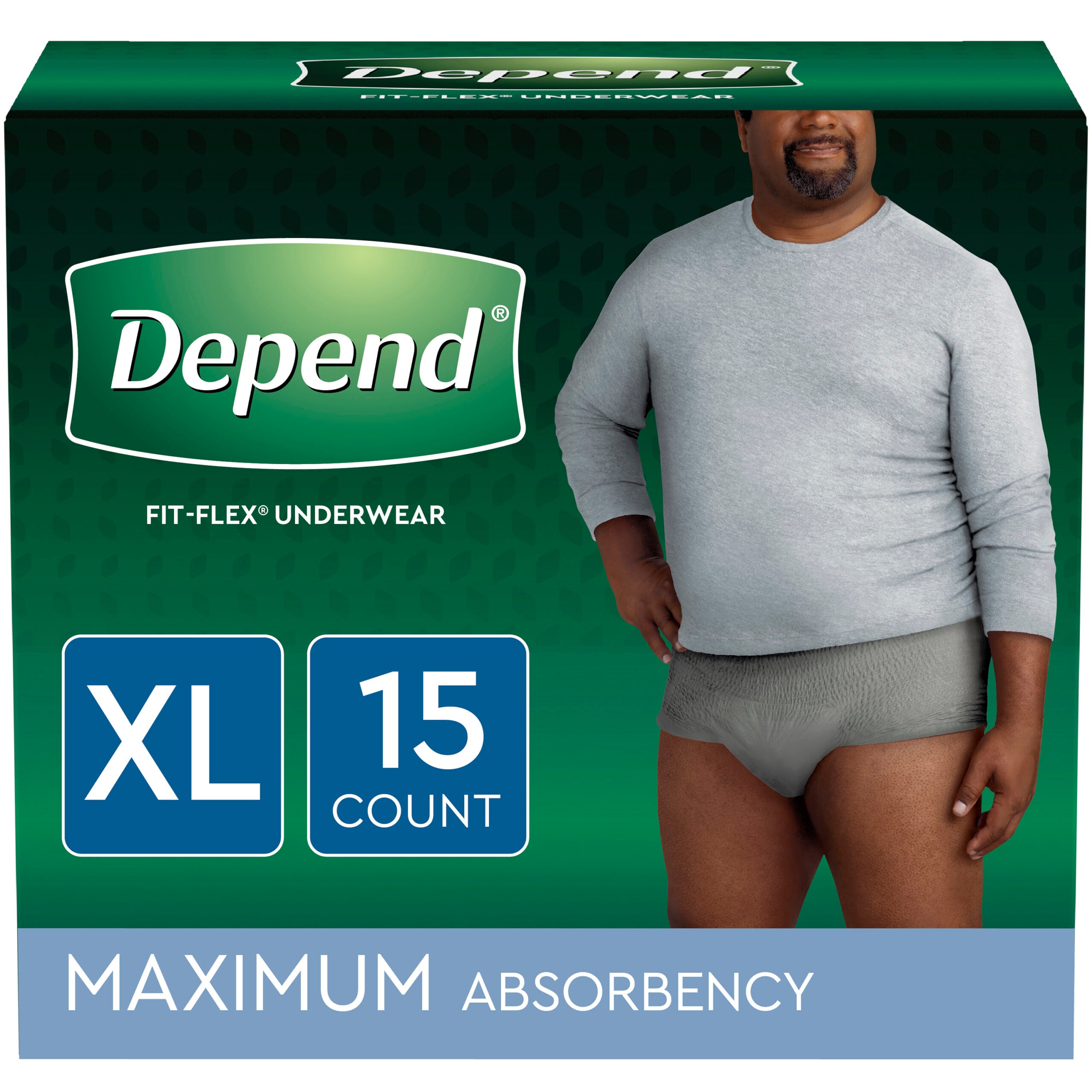 Depend Incontinence Underwear For Men, Maximum Absorbency X-large - 15.0 Ea
