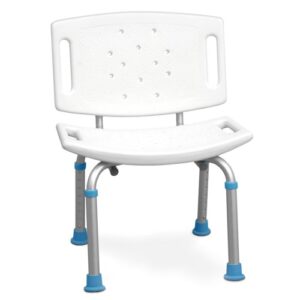 AquaSense Adjustable Bath and Shower Chair with Non-Slip Seat and Backrest – 1.0 Ea Home Health Care